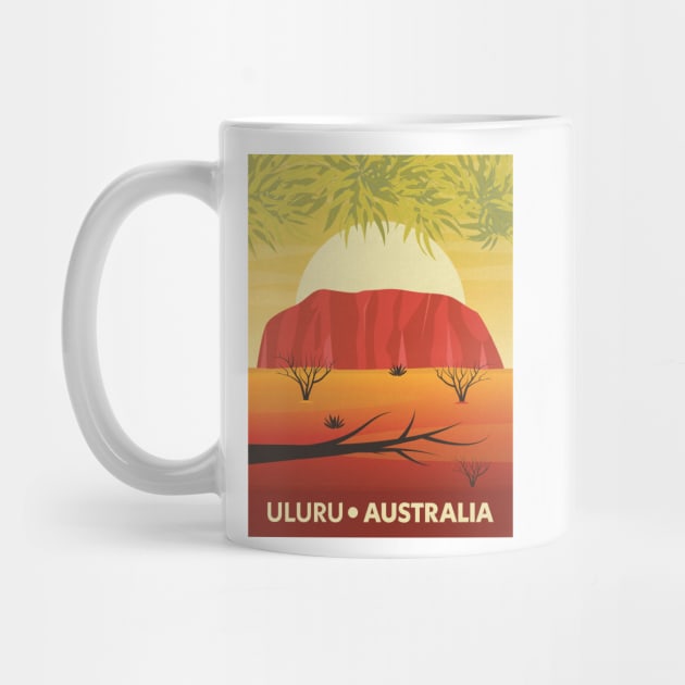 Uluru – Australia Travel Poster by ivetas